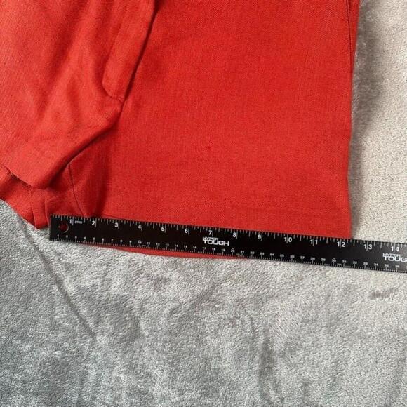 NWT Versona Shorts Womens Size 8 Red Twill Chino Flat Front Low Rise - Picture 12 of 13